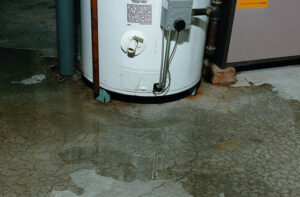 Water heater leak example